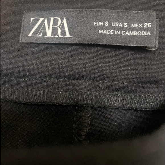 Zara black leggings high rise, size S - Picture 4 of 5